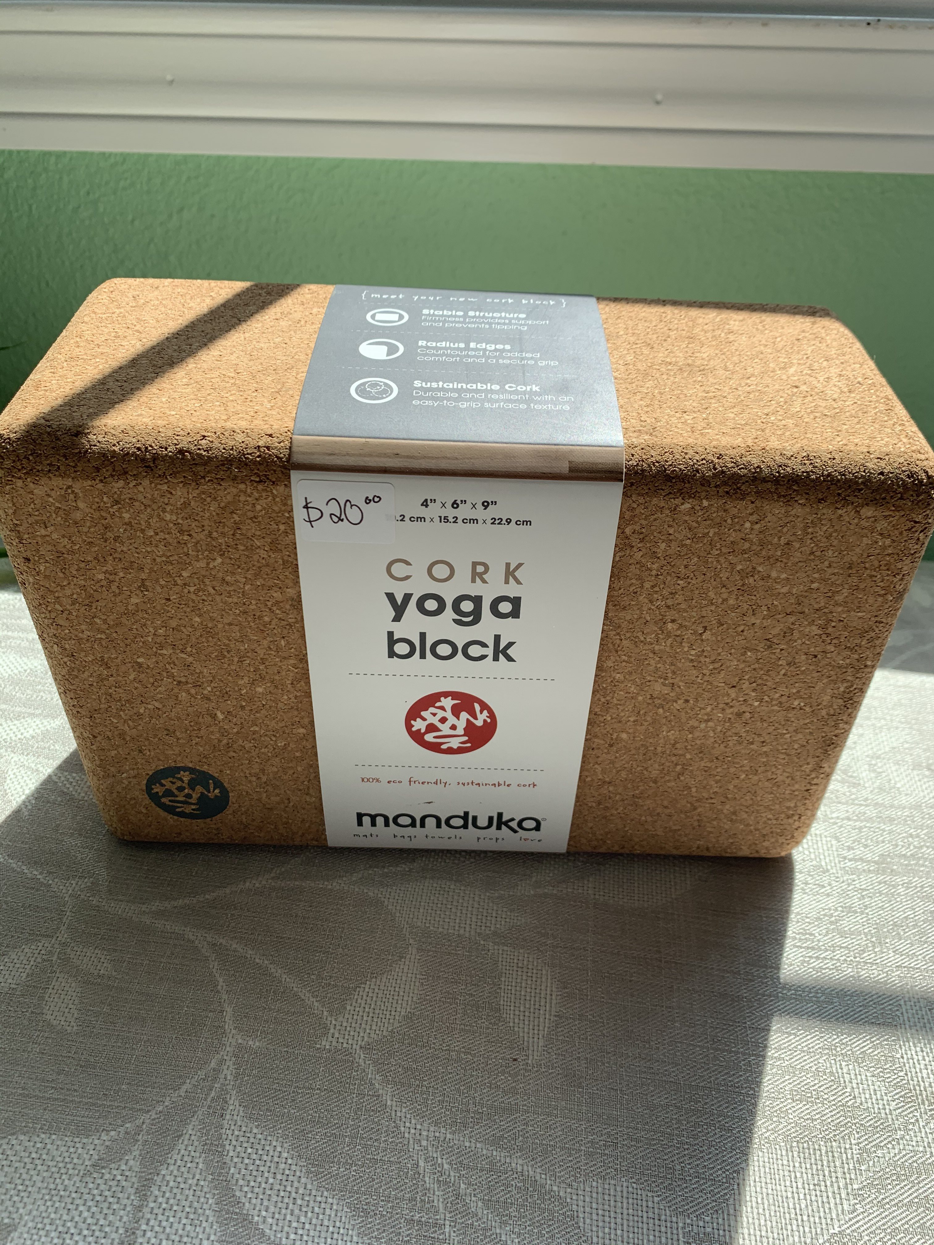 manduka cork yoga block